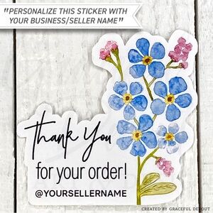 Thank You For Your Order! - Sticker 2" (inches) (48ct.) [GD74-48]
